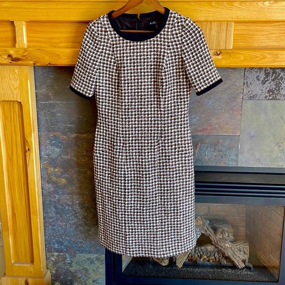 Brooks Brothers Tweed Houndstooth Fall Dress